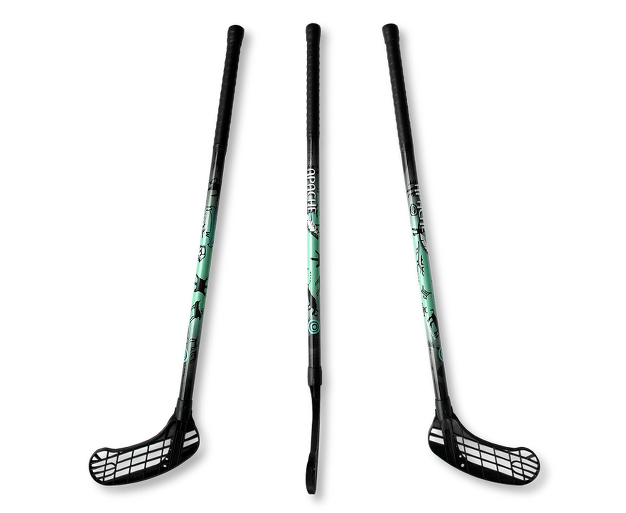 фото Клюшка флорбольная acito apache 33 green 80 round - правый