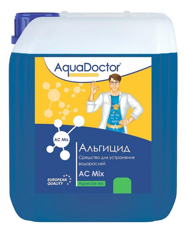фото Альгицид,1л бутылка, жидкость для шоковой борьбы с водорослями, бактериями aquadoctor aq21650