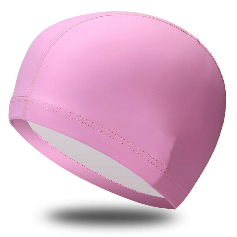 фото Шапочка для плавания одноцветная b31516-2 (розовый) nobrand