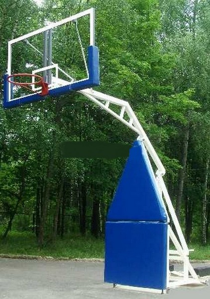 фото Стойка баскетбольная мобильная складная, массовая, вынос 1,6 м гимнаст 2.21