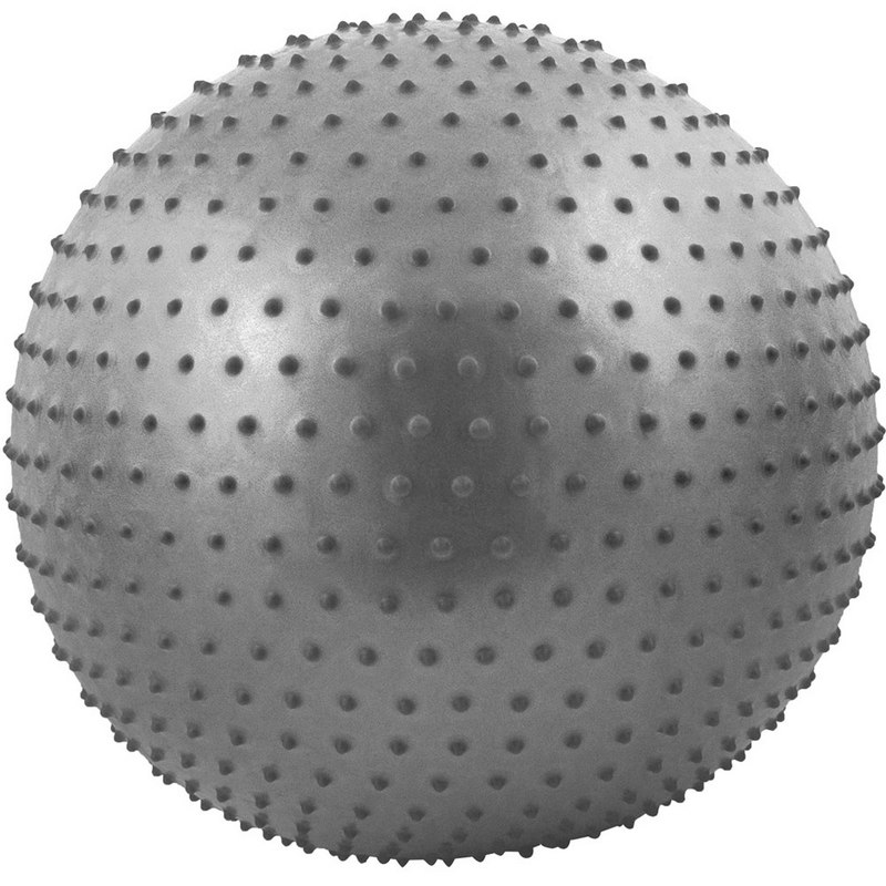 фото Мяч гимнастический anti-burst массажный 55 см fbm-55-7, серый nobrand