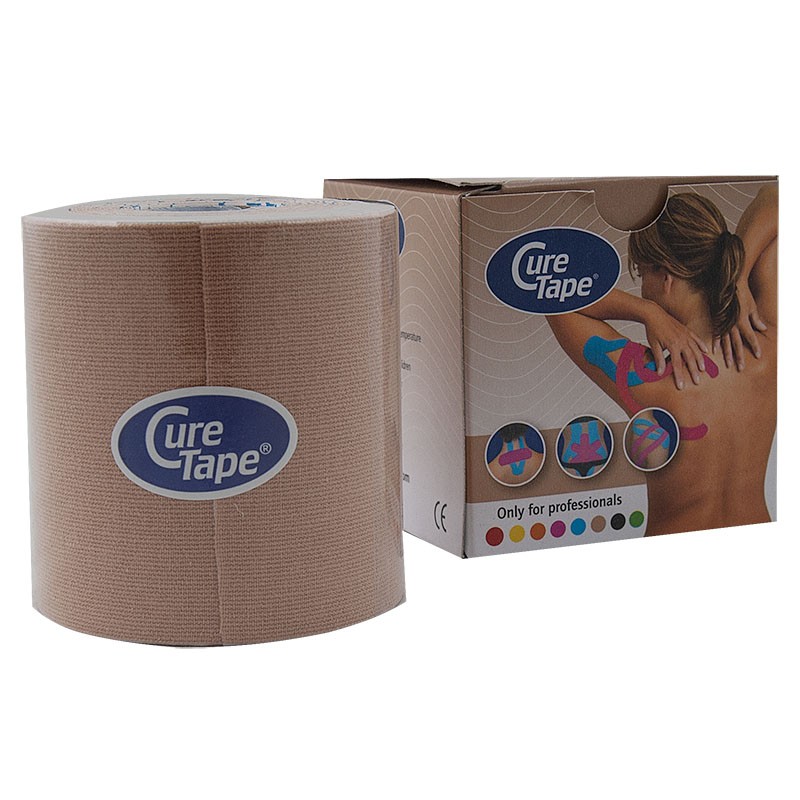 фото Тейп кинезиологический curetape neutral 7.5 см x 5 м 160257, телесный