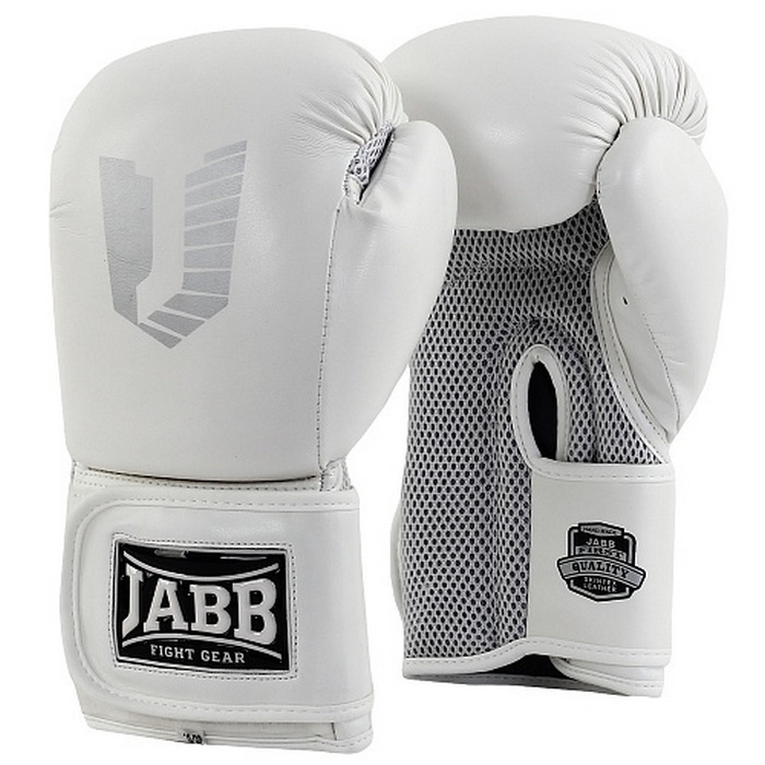 фото Боксерские перчатки jabb je-4056/eu air 56 белый 12oz