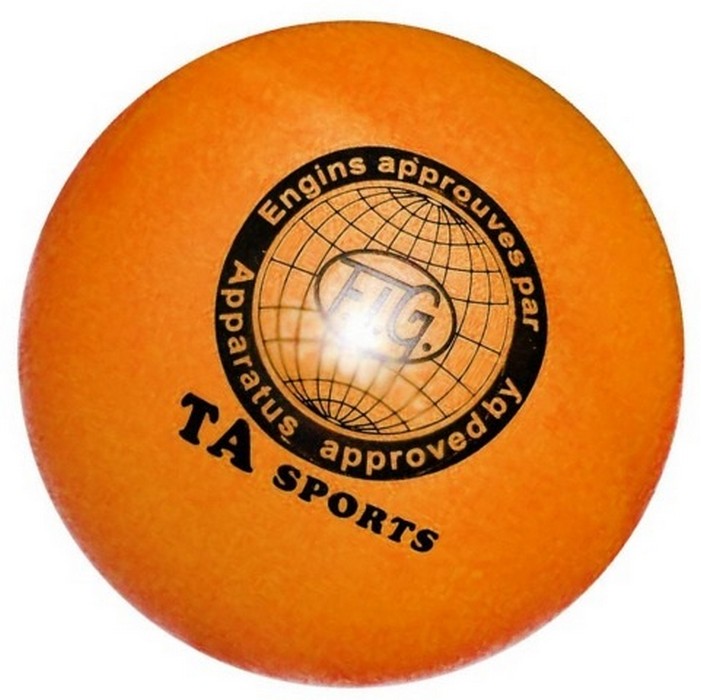 фото Мяч для художественной гимнастики indigo d=15 см оранжевый