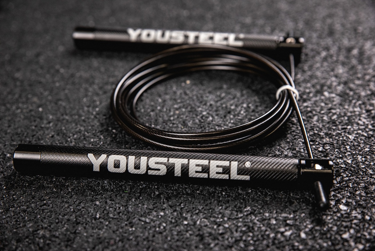 фото Скакалка скоростная yousteel jr-6 алюминиевые ручки