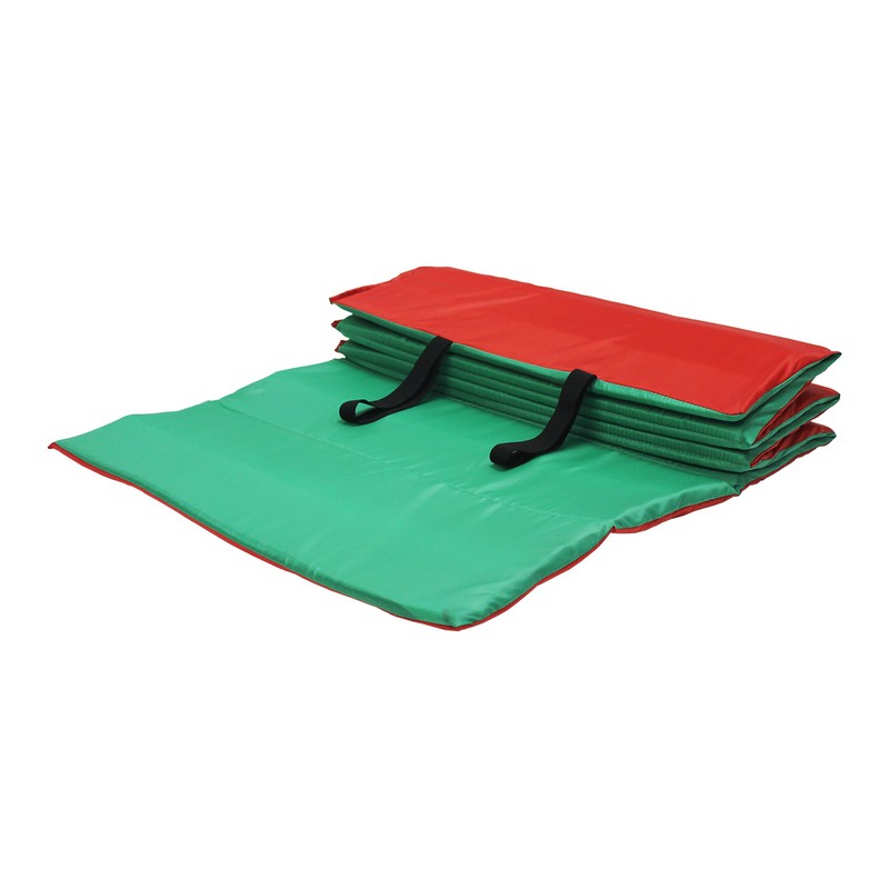 фото Коврик гимнастический body form 180x60x1 см bf-002 красный-зеленый