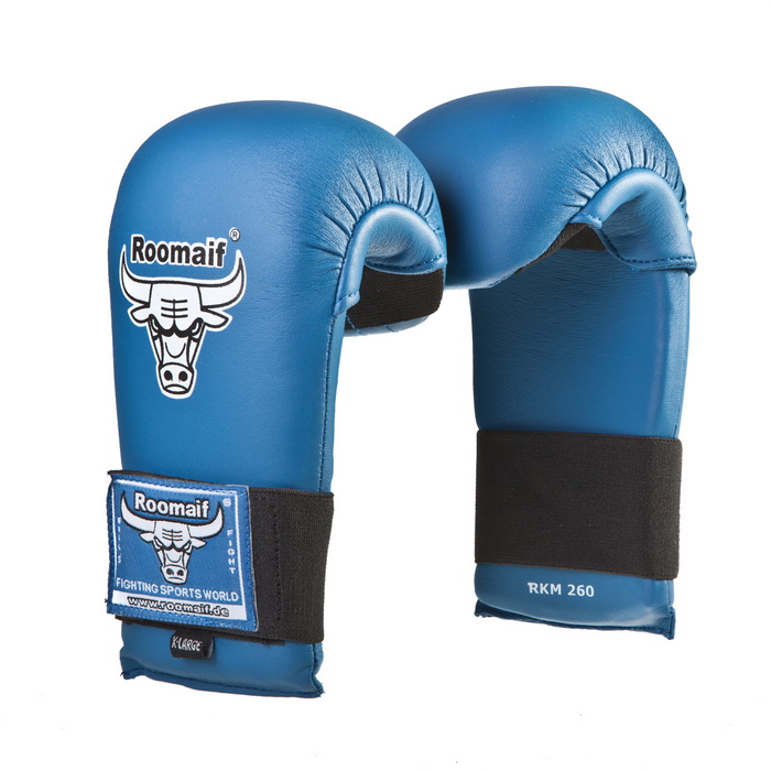 фото Спарринговые перчатки для каратэ roomaif rkm-260 синие