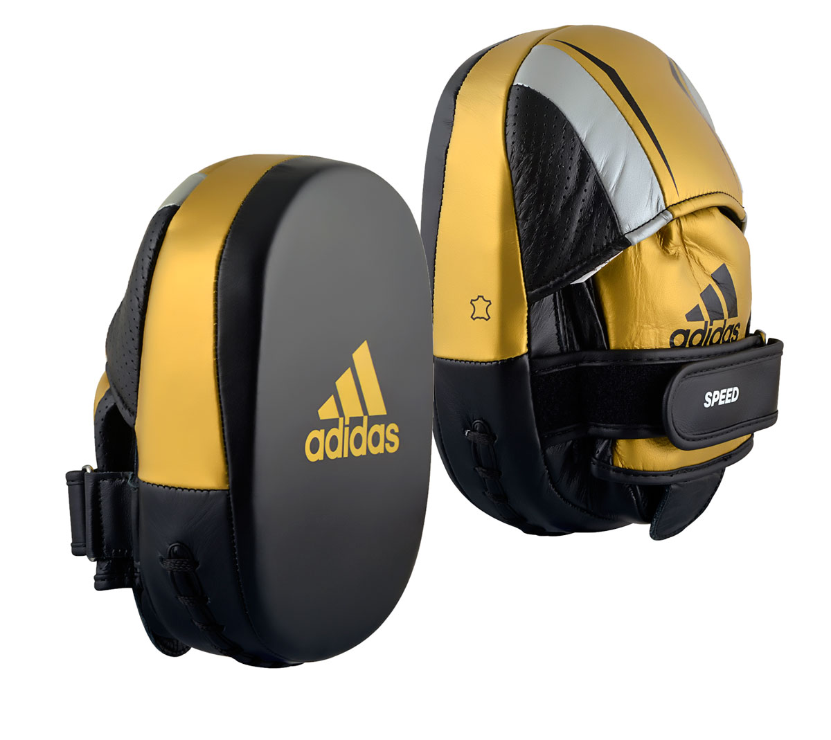 фото Лапы speed 550 micro air focus mitt черно-золото-серебристые adidas adisp550fm