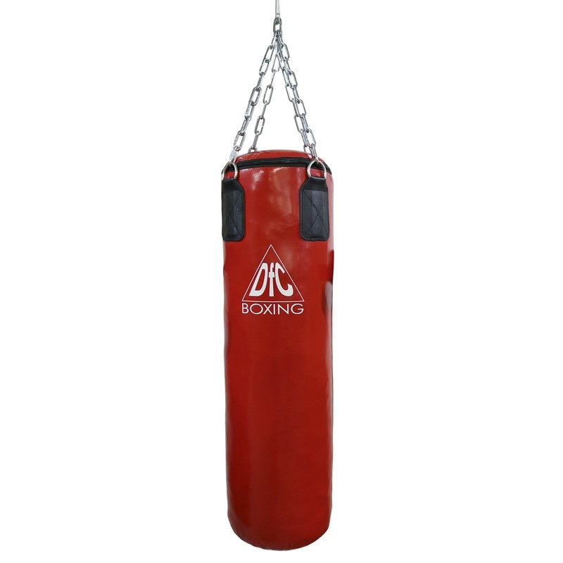 фото Боксерский мешок dfc пвх, 150x30 см, 50 кг hbpv5.1 красный