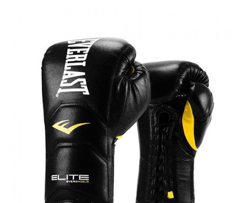 фото Перчатки тренировочные everlast elite pro черные 18 oz p00000679 18 bk