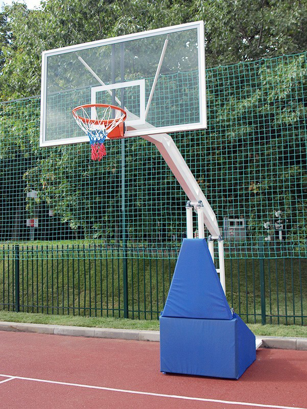 фото Стойка баскетбольная мобильная складная, игровая, вынос 2,25 м гимнаст 2.24