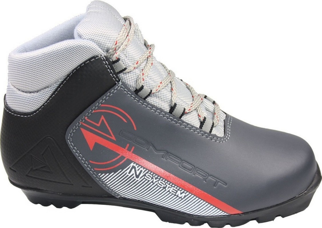 фото Ботинки лыжные sns system comfort серебро-черный nobrand