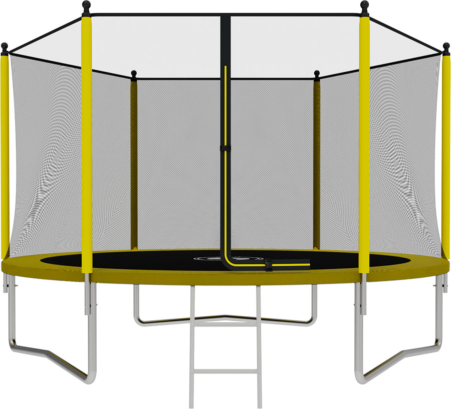 фото Батут swollen outside inside zip 10 ft (yellow)