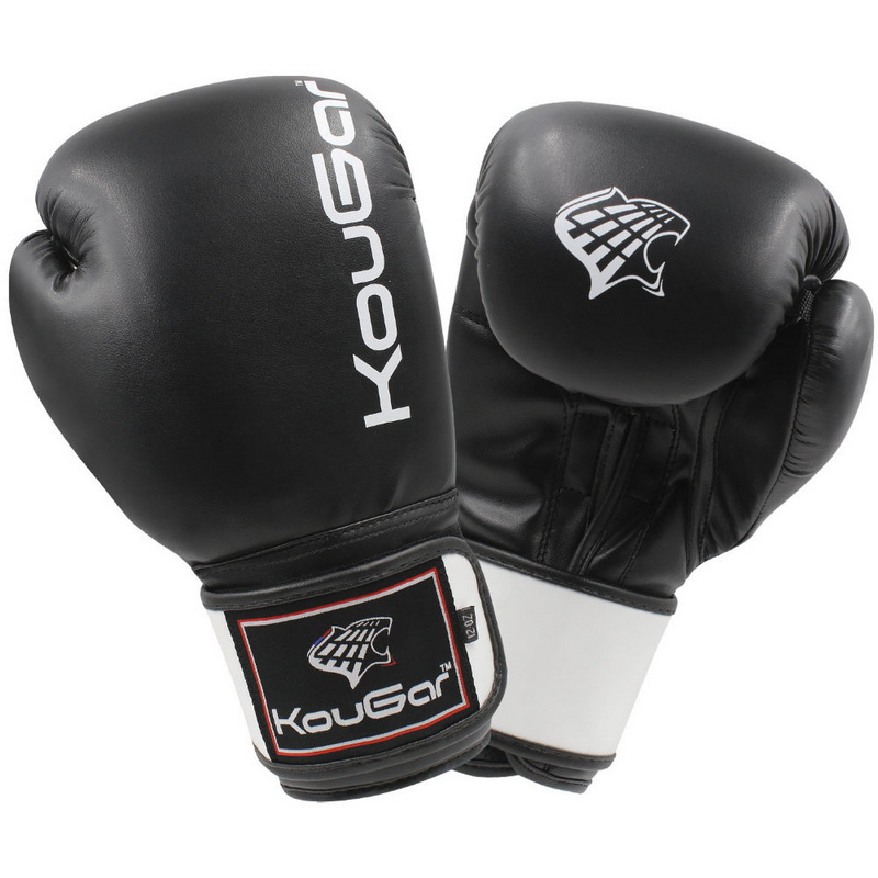 фото Боксерские перчатки kougar ko400-10, 10oz, черный