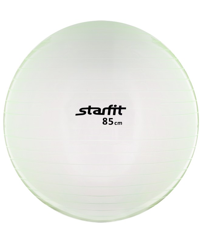 фото Гимнастический мяч star fit gb-105 85 см, прозрачный зеленый