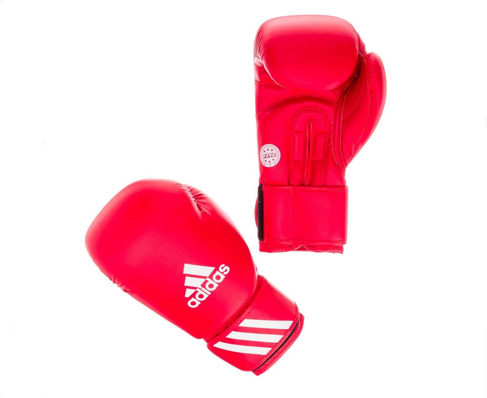 фото Перчатки для кикбоксинга adidas wako kickboxing training glove красные adiwakog2