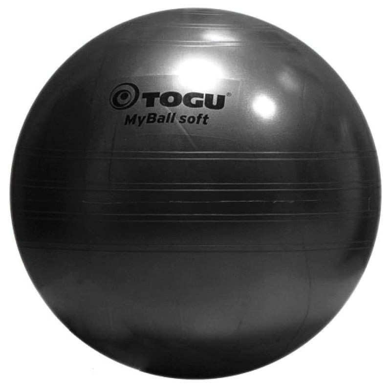 фото Мяч гимнастический togu my ball soft, 55 см черный перламутровый 418555