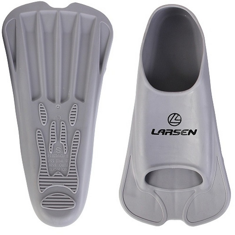 Ласты укороченные Larsen F627 серый 800_800