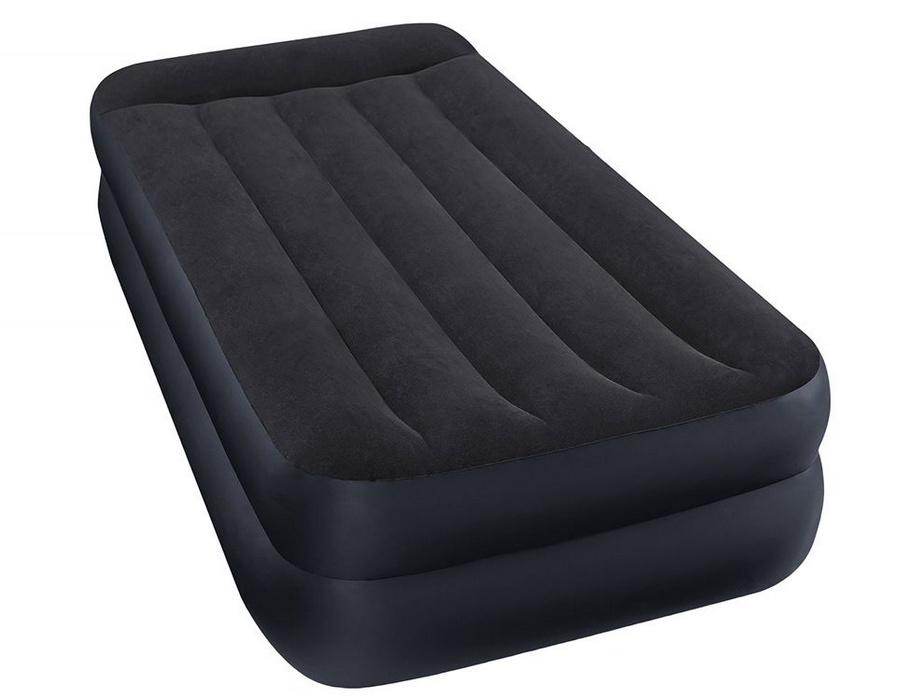фото Надувная кровать intex twin pillow rest raised airbed with fiber-tech bip 191х99х42
