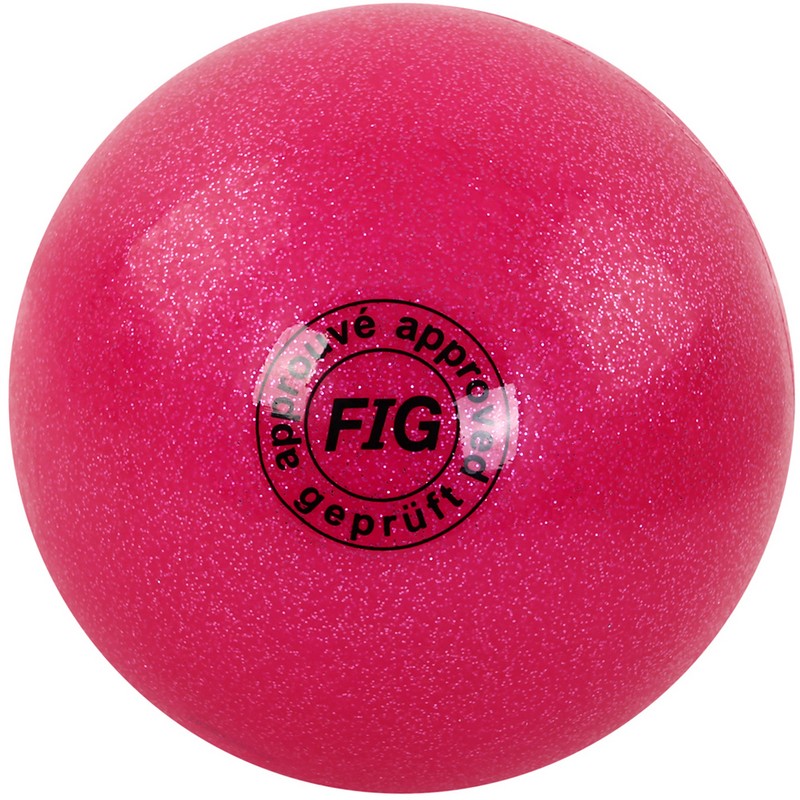 фото Мяч для художественной гимнастики d19см gc 02 розовый металлик nobrand
