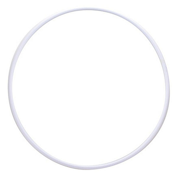 фото Обруч гимнастический пластиковый d 500 мм mr-opl500, белый, под обмотку, только упаков. по 5 шт nobrand