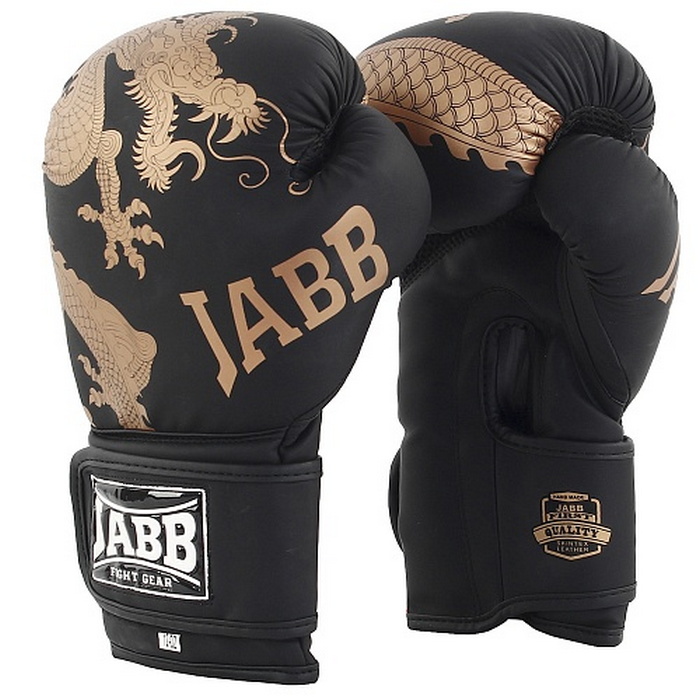 фото Боксерские перчатки jabb je-4070/asia bronze dragon черный 12oz