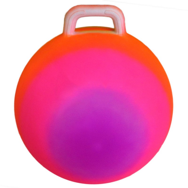 фото Мяч попрыгун с ручкой t07535 45 см с рисунком радуга nobrand