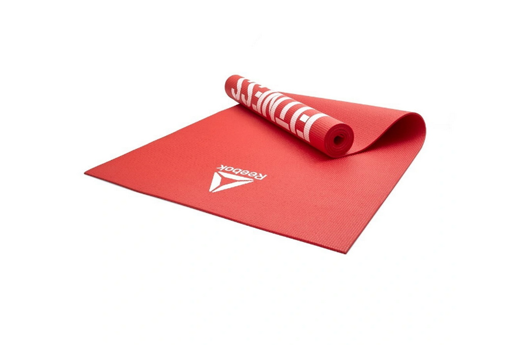фото Тренировочный коврик (мат) для фитнеса тонкий 173x61x0,4 reebok love ramt-11024rdl красный
