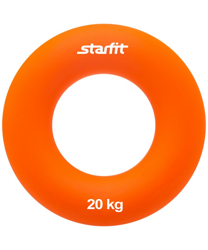фото Эспандер кистевой star fit es-404 кольцо, диаметр 8,8 см, 20 кг, оранжевый