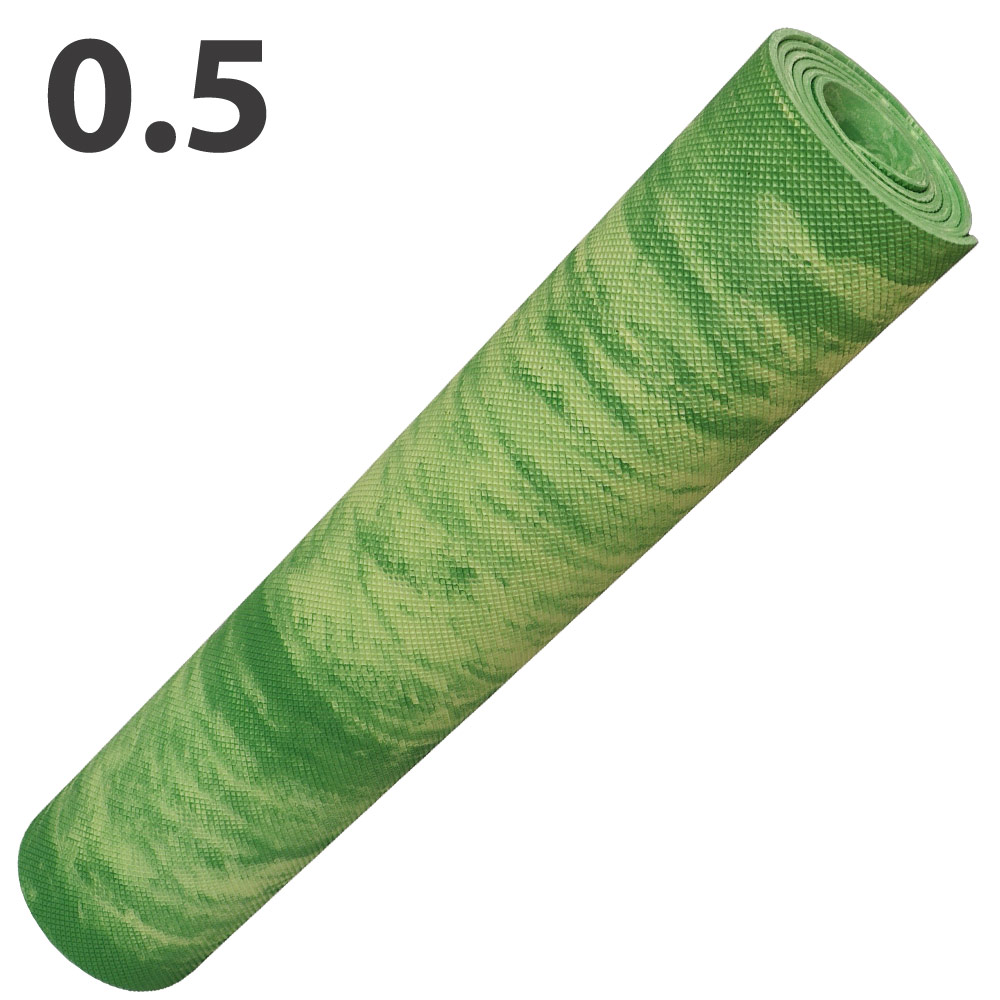фото Коврик для йоги sportex e40033 эва 173х61х0,5 см (зеленый мрамор)