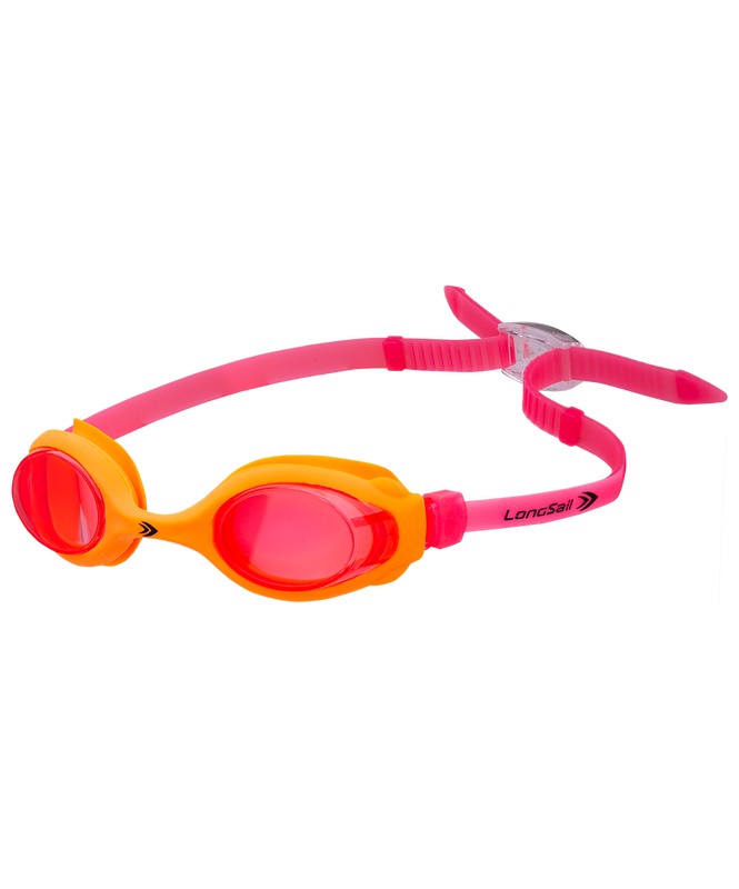 фото Очки для плавания longsail kids marine, красный/оранжевый (l041020)