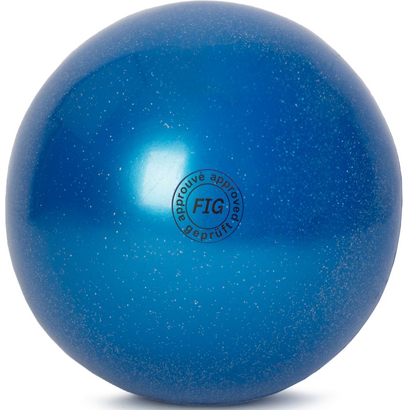 фото Мяч для художественной гимнастики 15 см gc 02 синий металлик nobrand