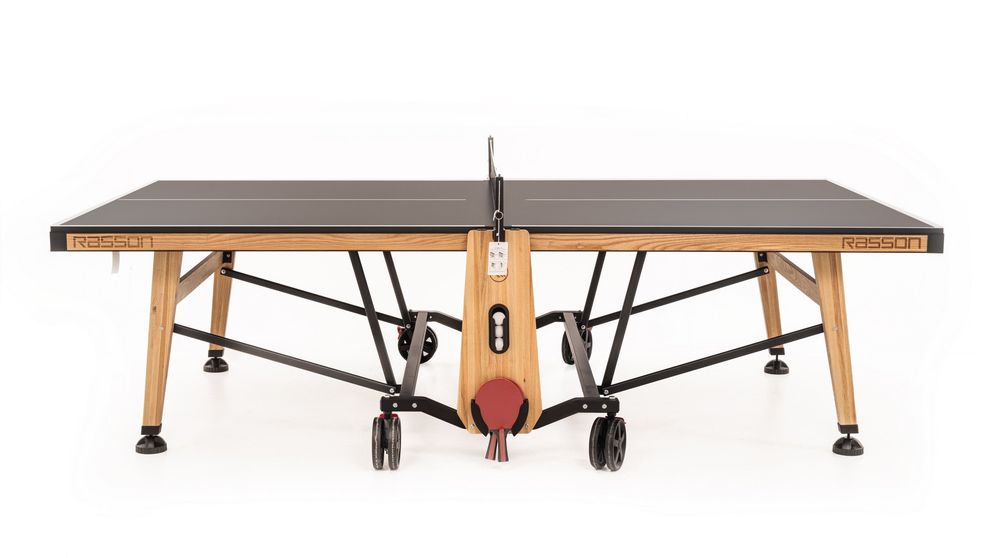 фото Теннисный стол складной для помещений rasson premium t01 indoor 51.231.01.3 натуральный ясень