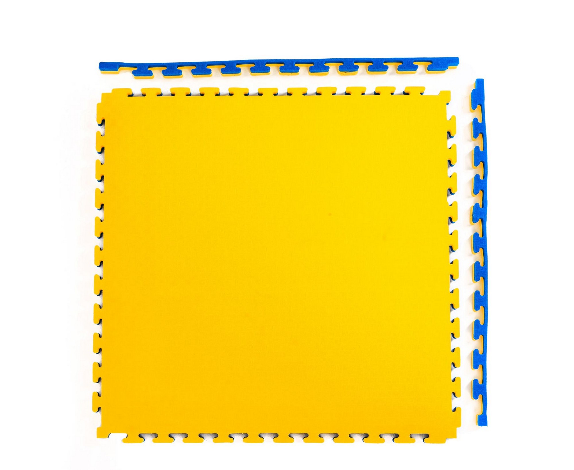фото Будо-мат, 100 x 100 см, 40 мм dfc 12284 сине-жёлтый