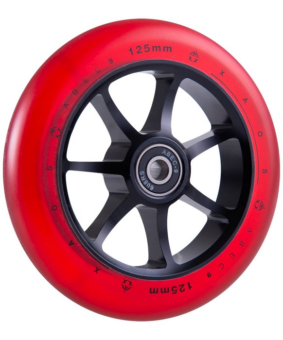фото Колесо для трюкового самоката xaos colt red 125 мм
