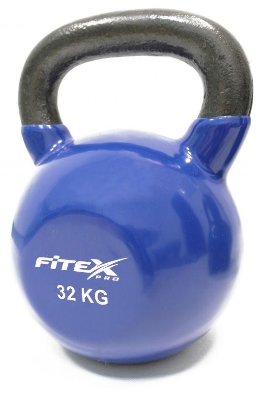 фото Гиря в виниловой оболочке 32 кг fitex pro ftx2201-32