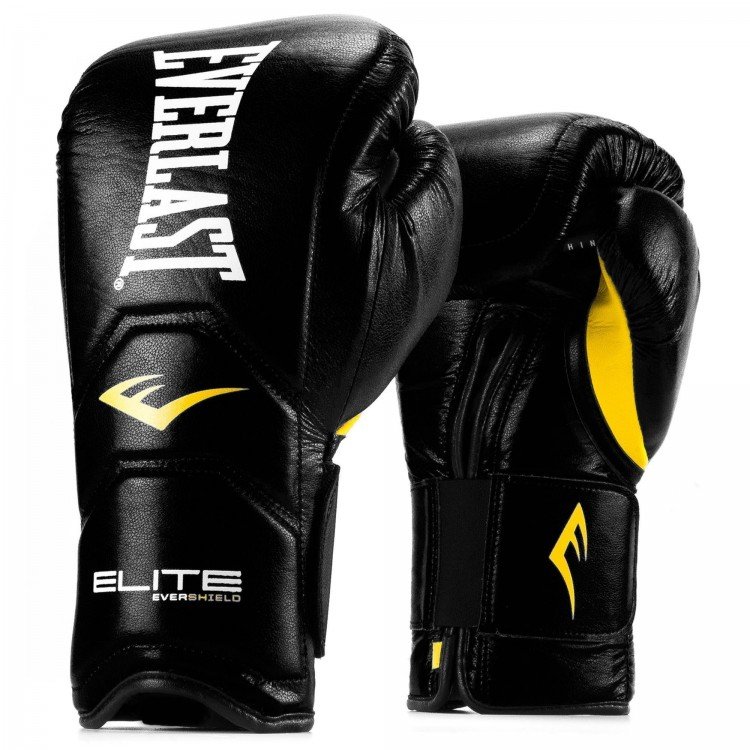 Перчатки тренировочные Everlast Elite Pro 14 oz черный P00000680 14 BK 750_750