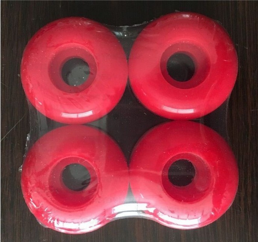 фото Набор колес для скейтборда atemi 50х30мм 85а, aws-17.04 полиуретановые красные