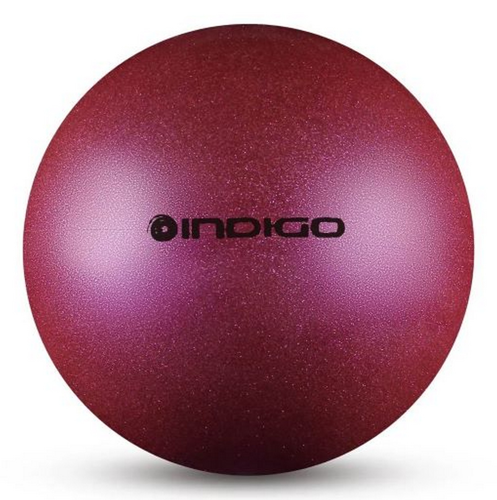 фото Мяч для художественной гимнастики металлик d19 см indigo in118 с блеcтками фиолетовый