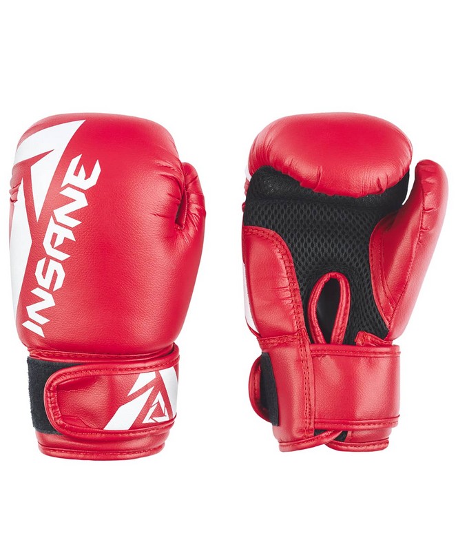 фото Перчатки боксерские 8 oz insane mars, пу, красный