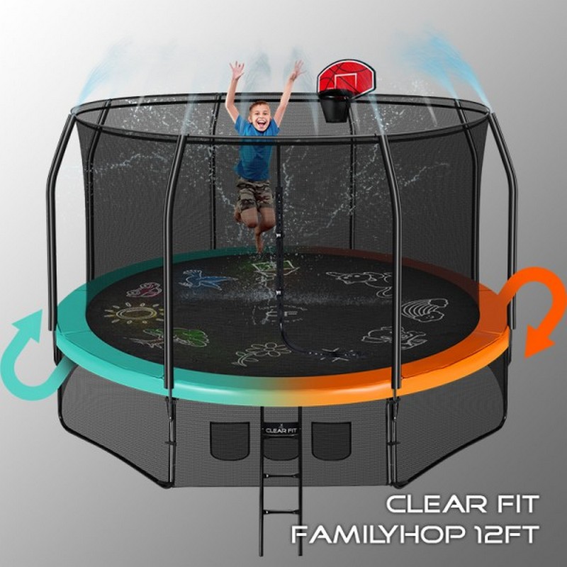 фото Батут clear fit familyhop 366 см 12ft
