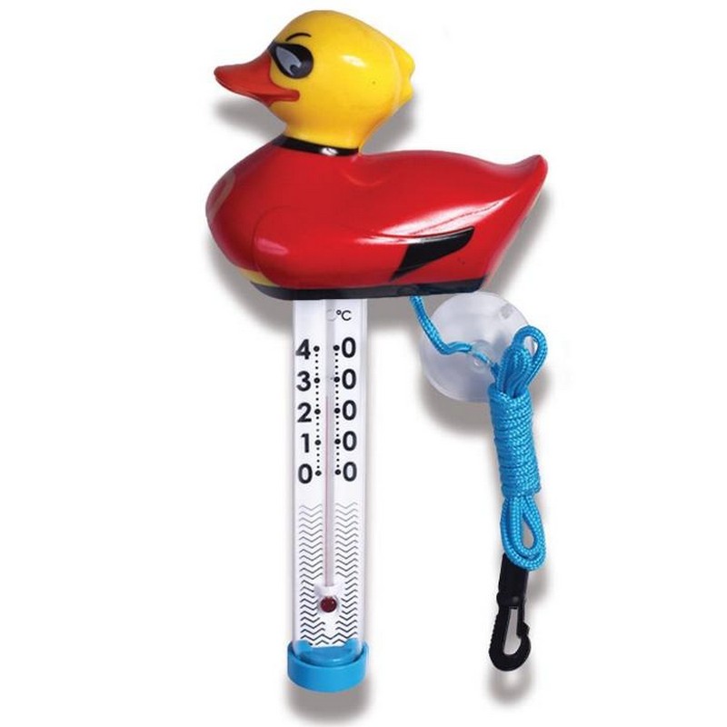 фото Термометр-игрушка супер утка kokido для измерения температуры воды в бассейне aq22066