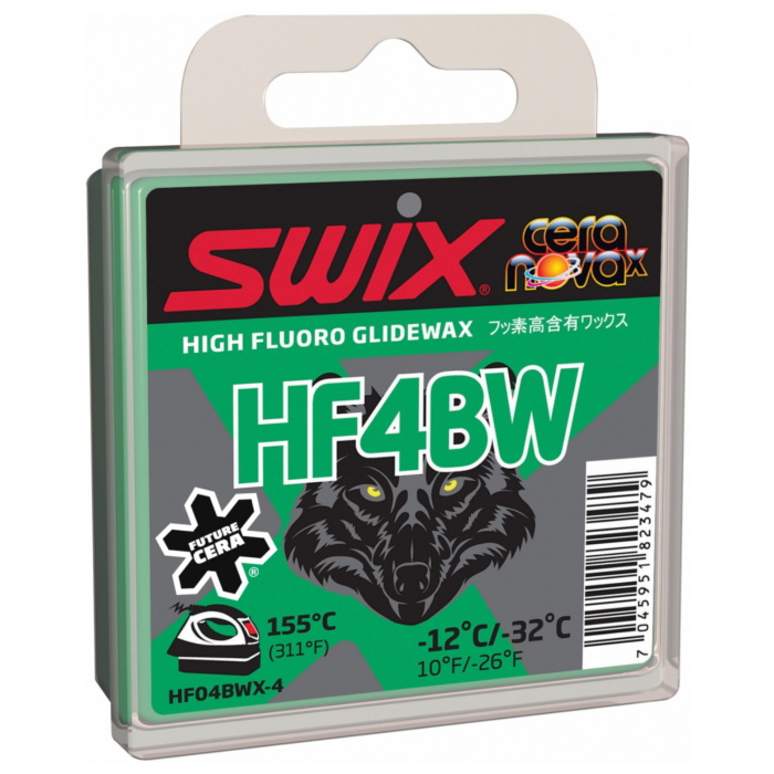 фото Парафин высокофтористый swix hf4bwx black (-12°с -32°с) 40 г.