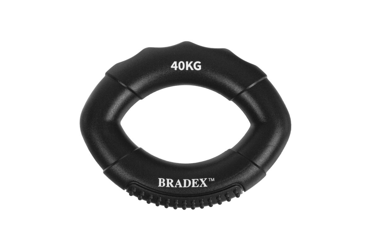 фото Кистевой эспандер 40 кг bradex овальной формы (resistance bands 80 lb) sf 0575 черный