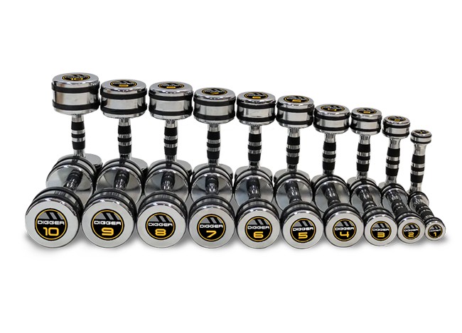 Комплект хромированных гантелей 10 пар от 1 до 10кг Hasttings Digger HD51D5B-1-10
Комплект хромированных гантелей 10 пар от 1 до 10кг Hasttings Digger HD51D5B-1-10