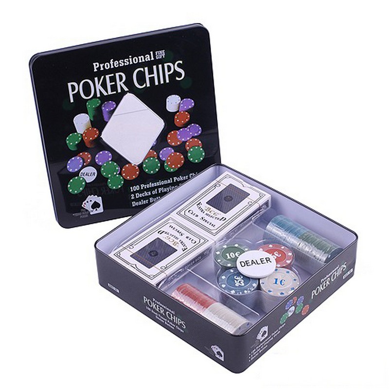 фото Набор для покера partida holdem light на 100 фишек с номиналом
