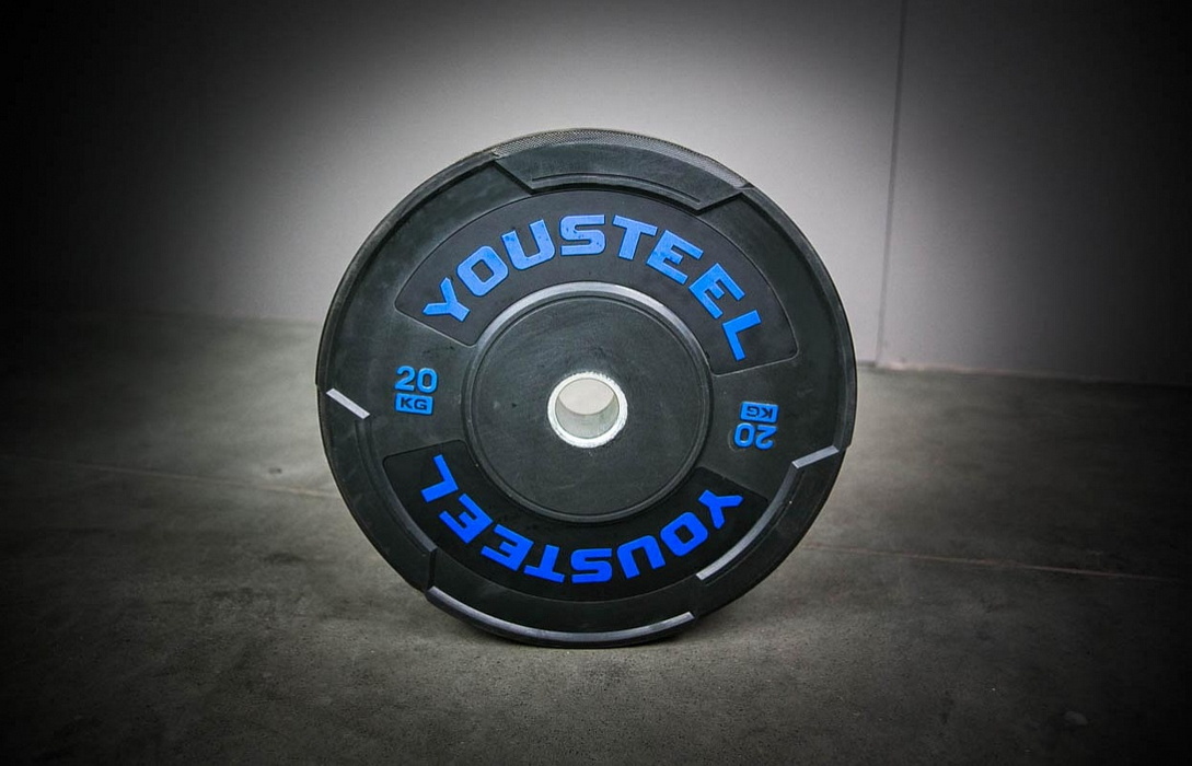 фото Диск hard тренировочный yousteel черный 20кг d50мм bp-hrd-20