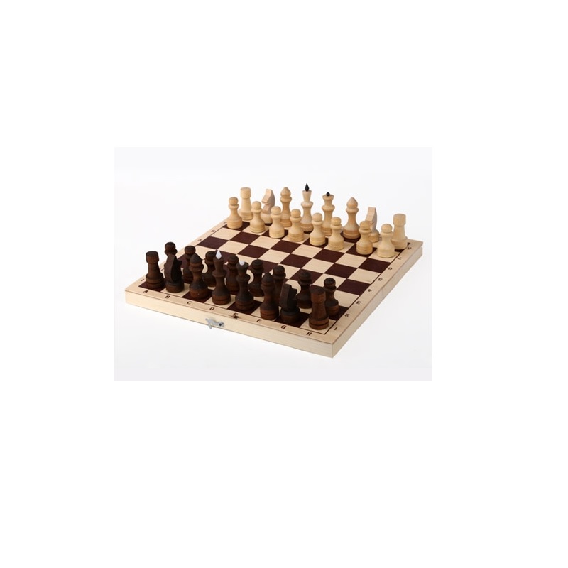 фото Шахматы обиходные парафинированные в комплекте с доской (без подклейки) p-3 nobrand