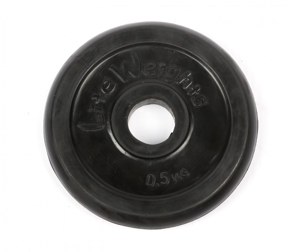 фото Диск обрезиненный lite weights 2469lw 26мм 0,5кг, черный