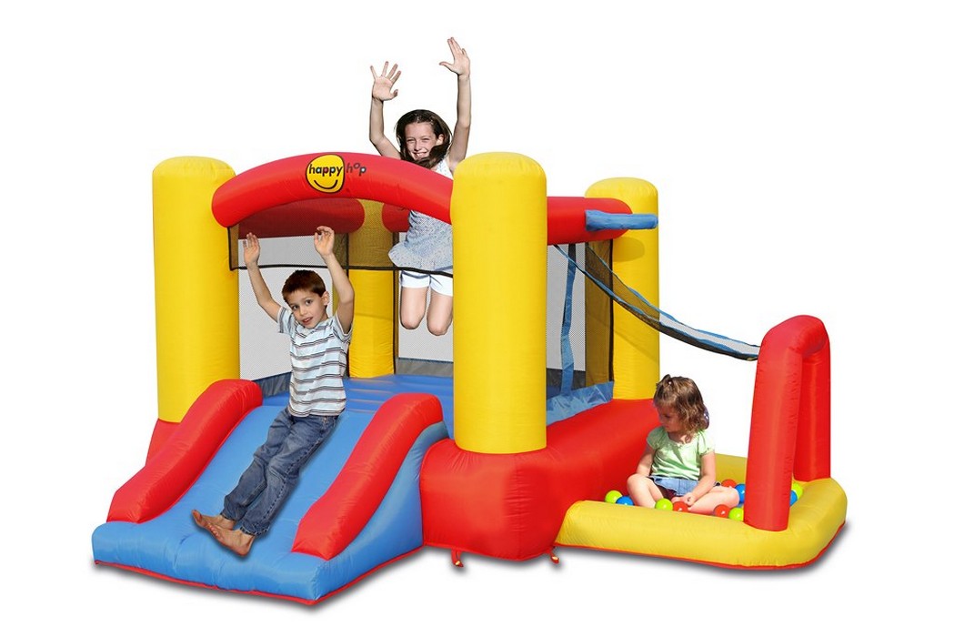 фото Детский надувной батут happy hop игровой центр 4 в 1 9450